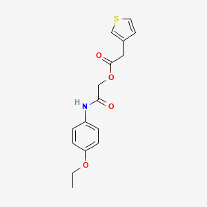 molecular formula C16H17NO4S B14154034 [2-(4-Ethoxyanilino)-2-oxoethyl] 2-thiophen-3-ylacetate CAS No. 378226-53-0