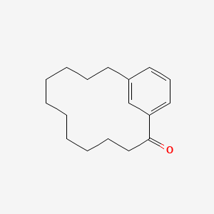 molecular formula C17H24O B14154143 Bicyclo[11.3.1]heptadeca-1(17),13,15-trien-2-one CAS No. 89201-95-6