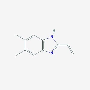 molecular formula C11H12N2 B141542 2-Vinyl-5,6-dimethyl-1H-benzimidazole CAS No. 136616-63-2