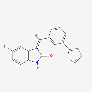 molecular formula C19H12FNOS B1415422 5-fluoro-3-(3-thien-2-ylbenzylidene)-1,3-dihydro-2H-indol-2-one CAS No. 2197064-37-0