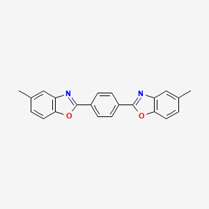 molecular formula C22H16N2O2 B14154281 Benzoxazole, 2,2'-(1,4-phenylene)bis[5-methyl- CAS No. 4609-25-0