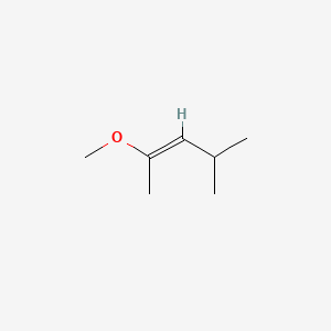 molecular formula C7H14O B14154356 trans-2-Methyoxy-4-methyl-2-pentene CAS No. 53119-72-5