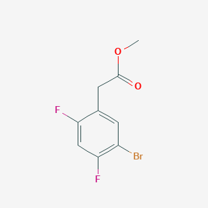 molecular formula C9H7BrF2O2 B1415436 Methyl 5-bromo-2,4-difluorophenylacetate CAS No. 1805538-17-3