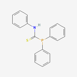 molecular formula C19H16NPS B14154394 N,1,1-Triphenylphosphanecarbothioamide CAS No. 82449-23-8