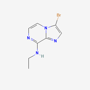 molecular formula C8H9BrN4 B14154481 3-Bromo-N-ethylimidazo[1,2-a]pyrazin-8-amine CAS No. 117718-83-9