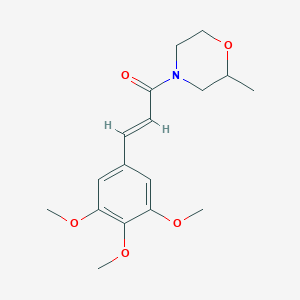 molecular formula C17H23NO5 B14154567 N-(3,4,5-Trimethoxycinnamoyl)-3-methylmorpholine CAS No. 64038-99-9