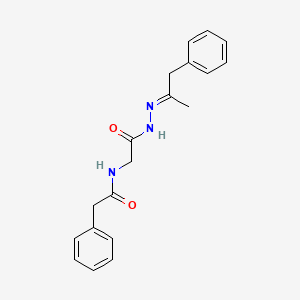 molecular formula C19H21N3O2 B14154638 N-[1-Methyl-2-phenyl-eth-(E)-ylidene-hydrazinocarbonylmethyl]-2-phenyl-acetamide 