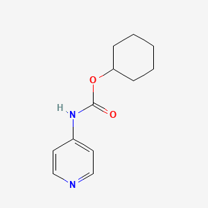 molecular formula C12H16N2O2 B14154648 cyclohexyl N-pyridin-4-ylcarbamate CAS No. 6393-14-2