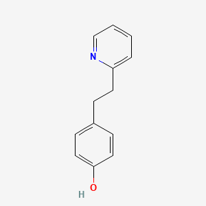 molecular formula C13H13NO B14154665 4-[2-(2-Pyridinyl)ethyl]phenol CAS No. 3767-85-9