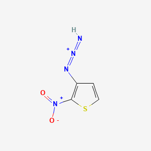 molecular formula C4H3N4O2S+ B14154701 Imino-(2-nitrothiophen-3-YL)imino-azanium CAS No. 52003-19-7