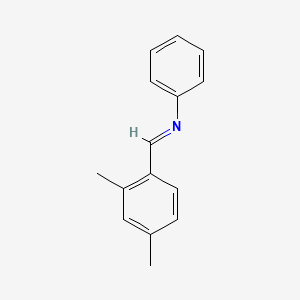 molecular formula C15H15N B14154755 N-[(2,4-Dimethylphenyl)methylene]benzenamine CAS No. 82297-91-4