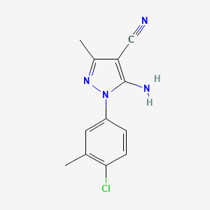 5-Amino-1-(4-chloro-3-methyl-phenyl)-3-methyl-1H-pyrazole-4-carbonitrile
