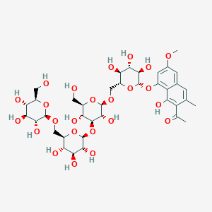 molecular formula C38H54O24 B14154778 Torachrysone tetraglucoside CAS No. 245724-10-1