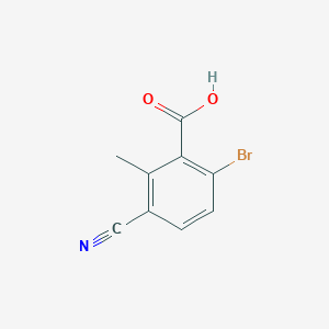 6-Bromo-3-cyano-2-methylbenzoic acid