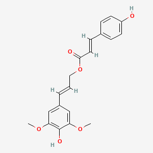 molecular formula C20H20O6 B14154807 Sinapyl p-coumarate CAS No. 186023-58-5