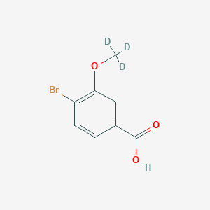 molecular formula C8H7BrO3 B1415483 Benzoic acid, 4-bromo-3-(methoxy-d3)- CAS No. 1620677-57-7