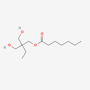 molecular formula C13H26O4 B14154831 2,2-Bis(hydroxymethyl)butyl heptanoate CAS No. 94616-59-8