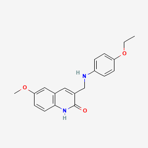 molecular formula C19H20N2O3 B14154861 3-[(4-ethoxyanilino)methyl]-6-methoxy-1H-quinolin-2-one CAS No. 714228-16-7