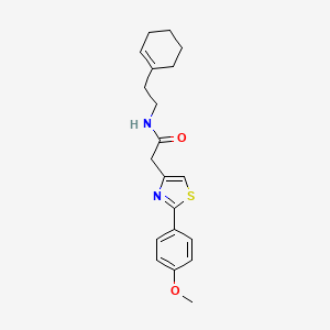 molecular formula C20H24N2O2S B14154865 N-[2-(cyclohex-1-en-1-yl)ethyl]-2-[2-(4-methoxyphenyl)-1,3-thiazol-4-yl]acetamide CAS No. 919724-89-3