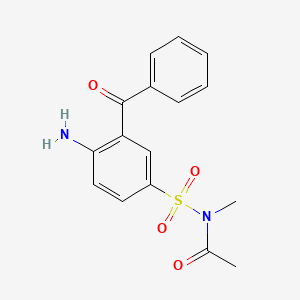 molecular formula C16H16N2O4S B14154915 N-(3-Benzoylsulfanilyl)-N-methylacetamide CAS No. 33211-58-4