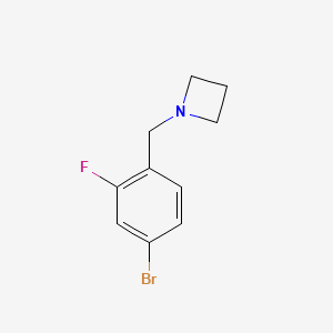 1-[(4-Bromo-2-fluorophenyl)methyl]azetidine