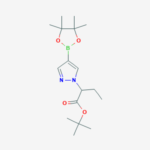 2-[4-(4,4,5,5-Tetramethyl-[1,3,2]dioxaborolan-2-yl)-pyrazol-1-yl]-butyric acid tert-butyl ester