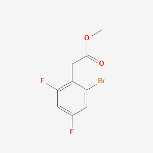 molecular formula C9H7BrF2O2 B1415498 Methyl 2-bromo-4,6-difluorophenylacetate CAS No. 1807040-68-1