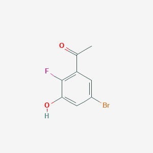 1-(5-Bromo-2-fluoro-3-hydroxyphenyl)ethan-1-one