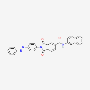 molecular formula C31H20N4O3 B14155018 N-(naphthalen-2-yl)-1,3-dioxo-2-{4-[(E)-phenyldiazenyl]phenyl}-2,3-dihydro-1H-isoindole-5-carboxamide CAS No. 306767-16-8