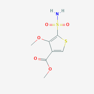 molecular formula C7H9NO5S2 B1415502 Methyl 4-methoxy-5-sulfamoylthiophene-3-carboxylate CAS No. 924307-87-9