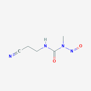molecular formula C5H8N4O2 B14155049 N'-(2-Cyanoethyl)-N-methyl-N-nitrosourea CAS No. 89280-42-2