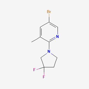 5-Bromo-2-(3,3-difluoropyrrolidin-1-yl)-3-methyl-pyridine