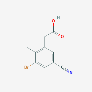 3-Bromo-5-cyano-2-methylphenylacetic acid