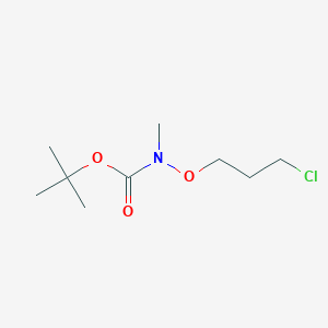 Carbamic acid, N-(3-chloropropoxy)-N-methyl-, 1,1-dimethylethyl ester