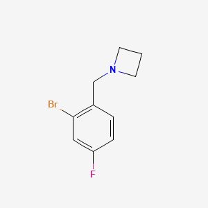 1-[(2-Bromo-4-fluorophenyl)methyl]azetidine