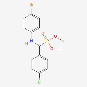 molecular formula C15H16BrClNO3P B14155186 Dimethyl [[(4-bromophenyl)amino](4-chlorophenyl)methyl]phosphonate CAS No. 329206-56-6