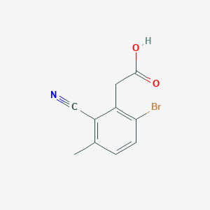 molecular formula C10H8BrNO2 B1415520 6-Bromo-2-cyano-3-methylphenylacetic acid CAS No. 1807209-76-2