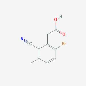 6-Bromo-2-cyano-3-methylphenylacetic acid