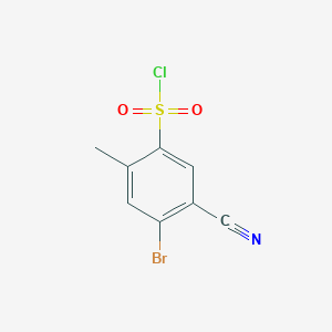 4-Bromo-5-cyano-2-methylbenzenesulfonyl chloride