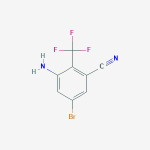 5-Bromo-3-cyano-2-(trifluoromethyl)aniline