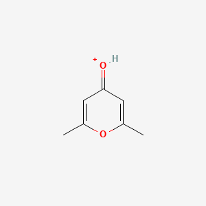 molecular formula C7H9O2+ B14155227 4-Hydroxy-2,6-dimethylpyranium CAS No. 41463-78-9