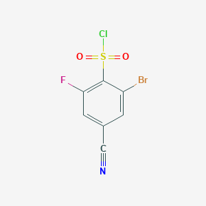 2-Bromo-4-cyano-6-fluorobenzenesulfonyl chloride