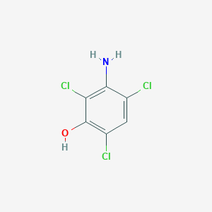 molecular formula C6H4Cl3NO B14155249 3-Amino-2,4,6-trichlorophenol CAS No. 35869-49-9