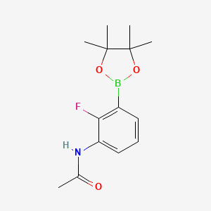 N-[2-fluoro-3-(tetramethyl-1,3,2-dioxaborolan-2-yl)phenyl]acetamide