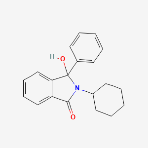 molecular formula C20H21NO2 B14155271 2-Cyclohexyl-3-hydroxy-3-phenyl-2,3-dihydro-1h-isoindol-1-one CAS No. 3593-38-2