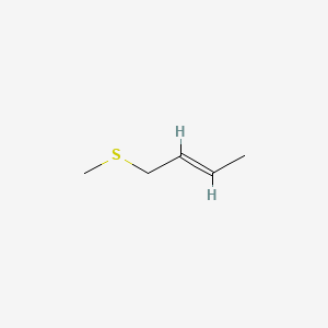 molecular formula C5H10S B14155280 trans-1-(Methylthio)-2-butene CAS No. 4088-54-4