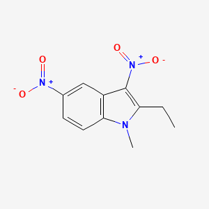 molecular formula C11H11N3O4 B14155298 2-Ethyl-1-methyl-3,5-dinitro-1h-indole CAS No. 3484-17-1
