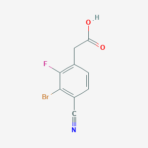 3-Bromo-4-cyano-2-fluorophenylacetic acid