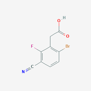 6-Bromo-3-cyano-2-fluorophenylacetic acid