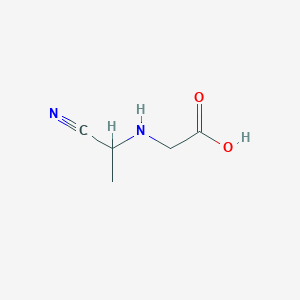 molecular formula C5H8N2O2 B14155337 N-(1-Cyanoethyl)glycine CAS No. 174801-35-5